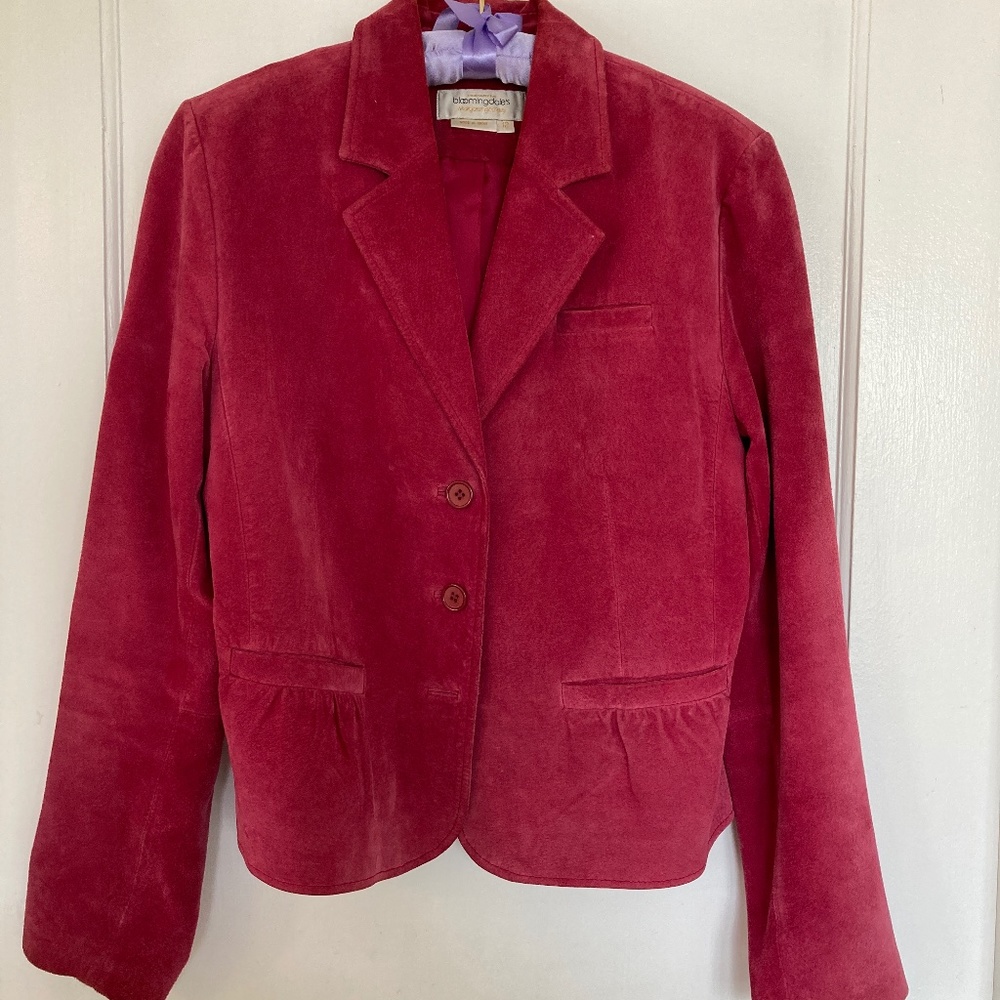 Hot Pink Suede Jacket